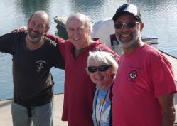 Phil, Randall, Judy, and Al at Scarborough Marina